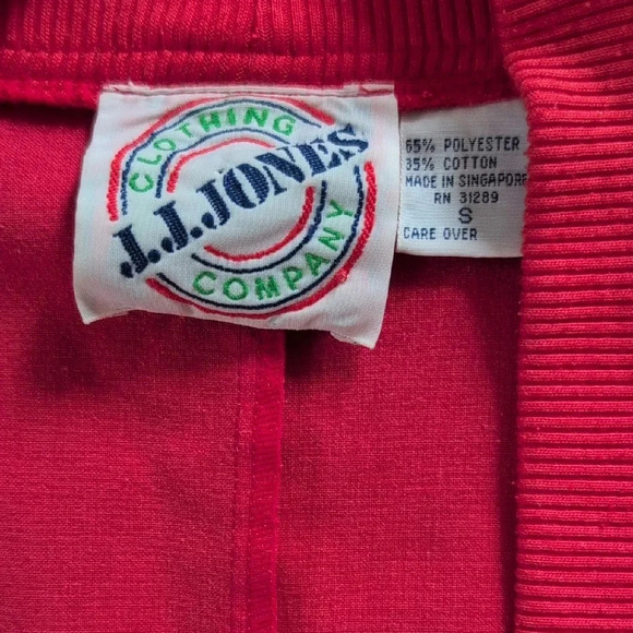 Vintage - Oversized Red Cardigan Sweater with Deep Pockets - Picture 6 of 7